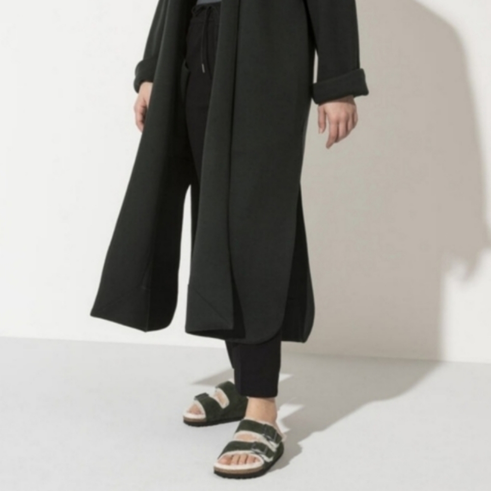 Birkenstock × Arizona Shearling Suede Sandals
